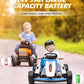 Garveelife 24V Go Kart For Kids 6-12 Year Old,Child Electric Drift Go-Kart With Music Mode,Electric Drifting Go Cart With Powerf