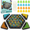 Chain Triangle Chess Game for Kids & Adults | Triggle Elastic Band Board Game | Interactive Brain Teaser Puzzle Game | Family St