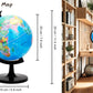 Exerz 8' World Globe - Political Map Educational Earth Globe - English