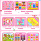 Gojmzo Busy Board Montessori Toys For 1 2 3 4 Year Old Girl Birthday Gifts, Busy Book Sensory Easter Toys For Toddlers 1-3 2-4, Learning Educational Toddler Travel Activities