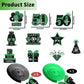 50Th Birthday Party Decorations, Green And Black Happy 50Th Birthday Decorations Hanging Swirls Banner Honeycomb Centerpieces For Men Women Happy 50 Years Old Bday Party