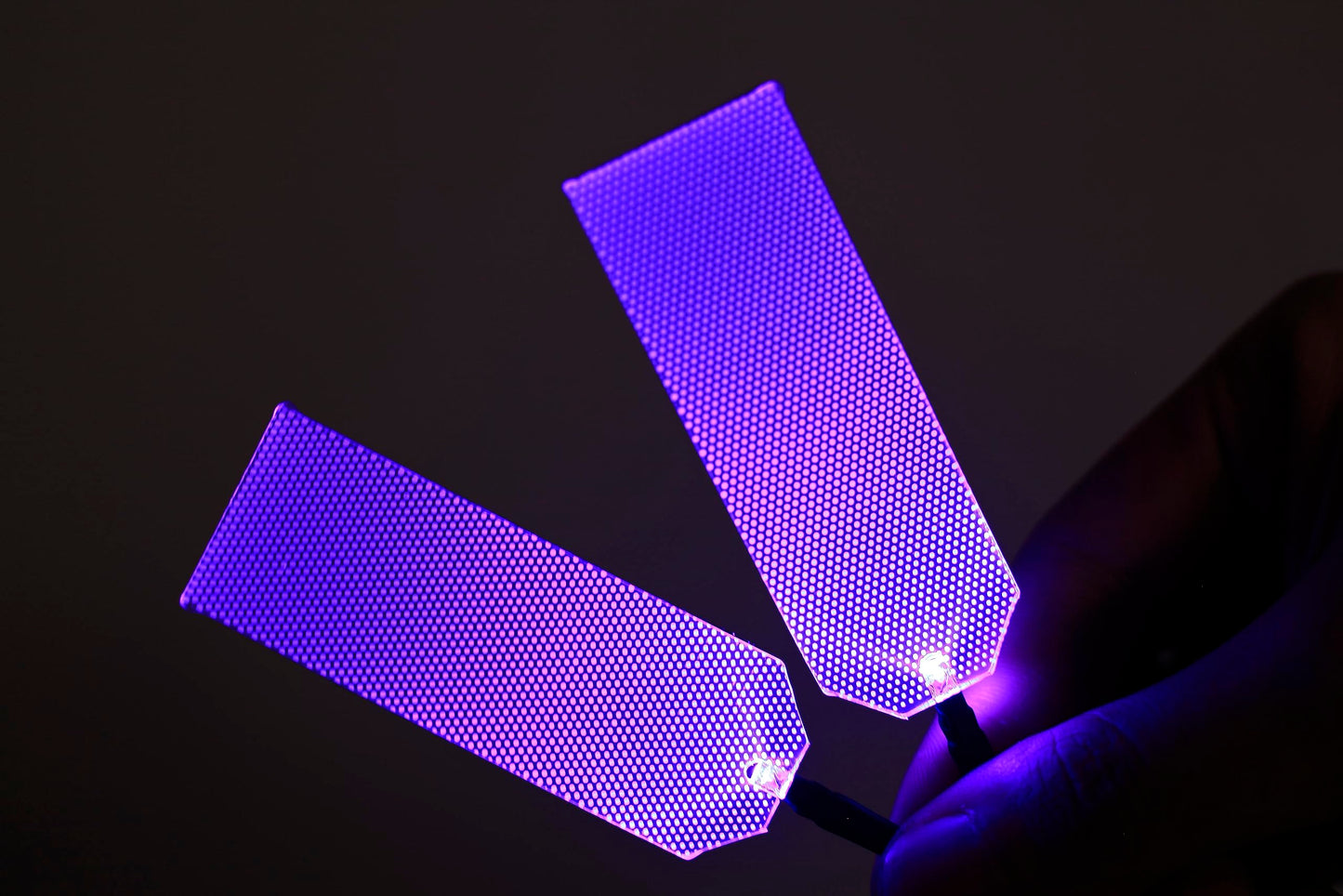 mlnyitus [Violets] Flexible Helmet Decorations led Lights Flexible Cosplay DIY kit Decorations RGB Light Superhero for Men Gifts