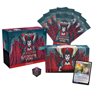 Magic: The Gathering Innistrad Crimson Vow Bundle - 8 Set Boosters & Accessories, Model C90620000, Paper Material