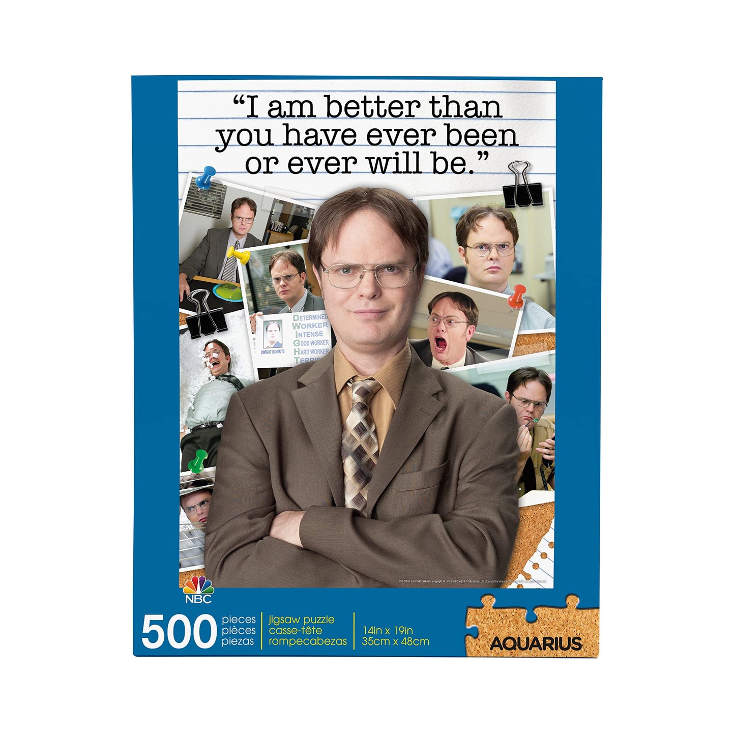 Aquarius The Office Dwight Schrute Puzzle (500 Piece Jigsaw Puzzle) - Officially Licensed The Office Merchandise & Collectibles - Glare Free - Precision Fit - 14 X 19 Inches