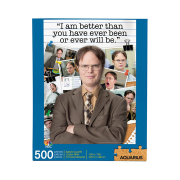 Aquarius The Office Dwight Schrute Puzzle (500 Piece Jigsaw Puzzle) - Officially Licensed The Office Merchandise & Collectibles - Glare Free - Precision Fit - 14 X 19 Inches