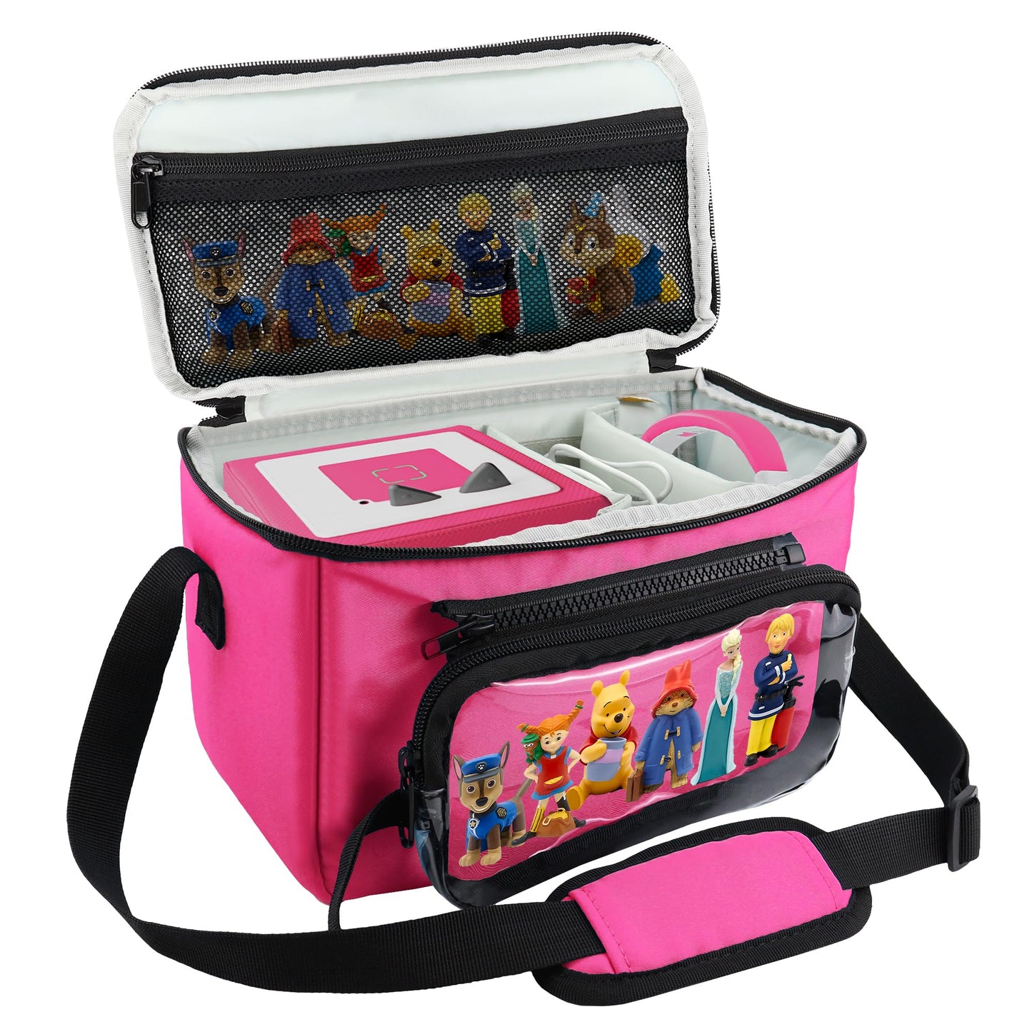 Bag For Toniebox And Figeures, Carrying Case Compatible With Yoto Player, Display Holder Compatible With Yoto Cards, Travel Acce