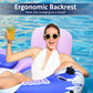 Heavy Duty Double River Tube  2-Person Inflatable Floating Tube with Backrest  2 Cup Holders  Handles  Oversized Inflatable Pool Float for familiy  Lake Floats for mature-themeds Blue
