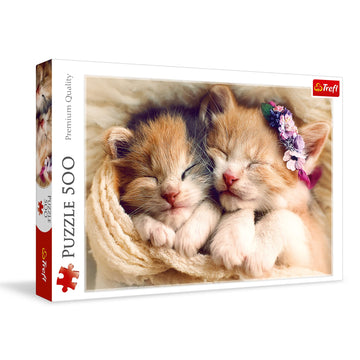 Trefl 500 Piece Jigsaw Puzzles  Sleeping Kittens  Animals