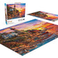 Buffalo Games 1000 Piece Jigsaw Puzzle - Sunset at Lighthouse Bay - Multicolor - 26.75 x 19.75 - Challenging Puzzle for Adults