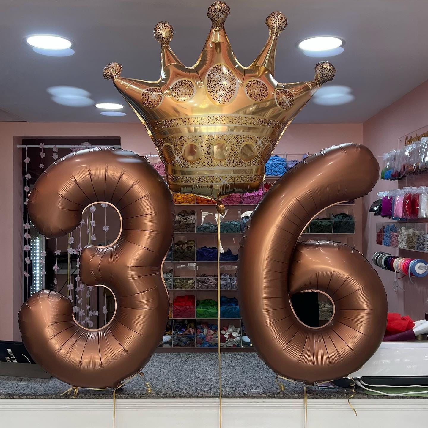 IWERP Mylar Foil Number 8 Balloon, 40 Inch Coffee Brown Birthday Decoration for Boys and Girls