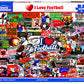 White Mountain - I Love Football, 1000 Piece Jigsaw Puzzle, Football Puzzle, Nfl