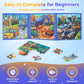 Nattork Magnetic Vehicle Puzzle Book for Toddlers 3-5 Girls Boys  Travel Puzzles Game for Kids Ages 3-6  Learning Magnet with Fun for 3 4 5 6 Years Old Children Boys Girls - Gift Idea for Birthdays