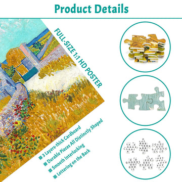1000 Piece Puzzle For Adults Farmhouse In Provence Puzzles For Adults 1000 Piece Artwork By Vincent Van Gogh Jigsaw Puzzles 1000