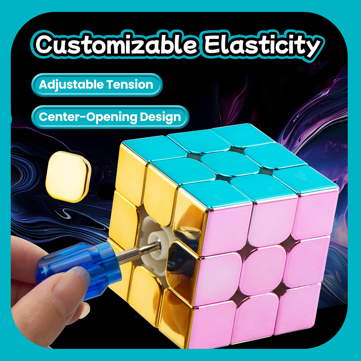GONINO Speed Cube Magic Cube Toy 2025 3x3 Magnetic Mirror Reflective C gonino-speed-cube-magic-cube-toy-2025-3x3-magnetic-mirror-reflective-c