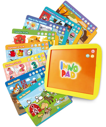 BEST LEARNING INNO PAD Educational Tablet Toy for Toddlers, 7.44"x8.86", Learn Alphabet, Numbers, Colors, Shapes, Model 8123