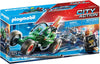 Playmobil Police Go-Kart Escape Toy - Multicolor, One Size, Model 70577, Plastic Material