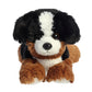 Aurora Adorable Mini Flopsie Bernie Mountain Dog Stuffed Animal - Playful Ease - Timeless Companions - Black 8 Inches