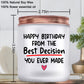 ZOKCC Soy Wax Lavender Scented Candles - Birthday Gifts for Wife - 2.75x3.54 inches, Happy Birthday