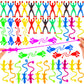 Amor Present 48Pcs Stretchy Sticky Toy, Kids Stretchy Toys Classroom Treasure Box Carnival Prizes Bulk, Sticky Hands Toys For Kids, Easter Egg Fillers