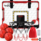 Eaglestone Mini Basketball Hoop Indoor With Led Light,Double Electronic Scoreboard,Basketball Hoop Indoor Toys For Kids,2 Game Modes Over Door Basketball Hoop For 5-7 8-12 Year Olds Boys, Gifts