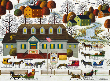 Buffalo Games Beaver Hat Tavern 1000 Piece Jigsaw Puzzle - Large Multicolor Cardboard Puzzle for Adults, Model 11517