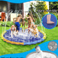 Instraella 124'' Large Splash Pad for Dog and Kids, 10.3FT Non-Slip Sprinkler Mat 1mm Thickened and Foldable Large Pool Summer F