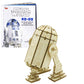 Star Wars R2-D2 3D Wood Puzzle & Model Figure Kit (81 Pcs) - Build & Paint Your Own 3-D Movie Replica R2D2 Droid Toy, No Glue Required - Easter Basket Gift For Kids, Teens, Adults 12+