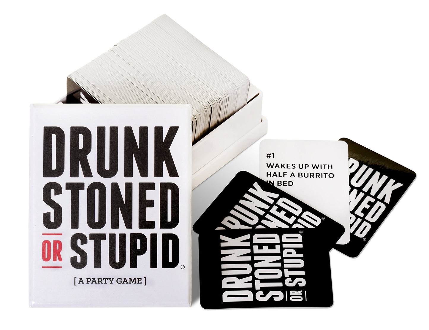 DSS Games Drunk Stoned or Stupid Party Game - White, Paper, Size: ys/m, Model: 861721000171