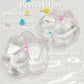 2.76 Inch Cat Paw Squeeze Toy - Handmade Glitter Transparent Paw, Cute Soft Stress Relief Fidget Toy Suitable For Adults