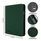 Vault X 12 Pocket Trading Card Zip Binder - 480 cards  enhanced Exo-Tec Album Material  20 Side-Loading Pages  Folder for Collectible Card Games  Sports  TCG (Green)