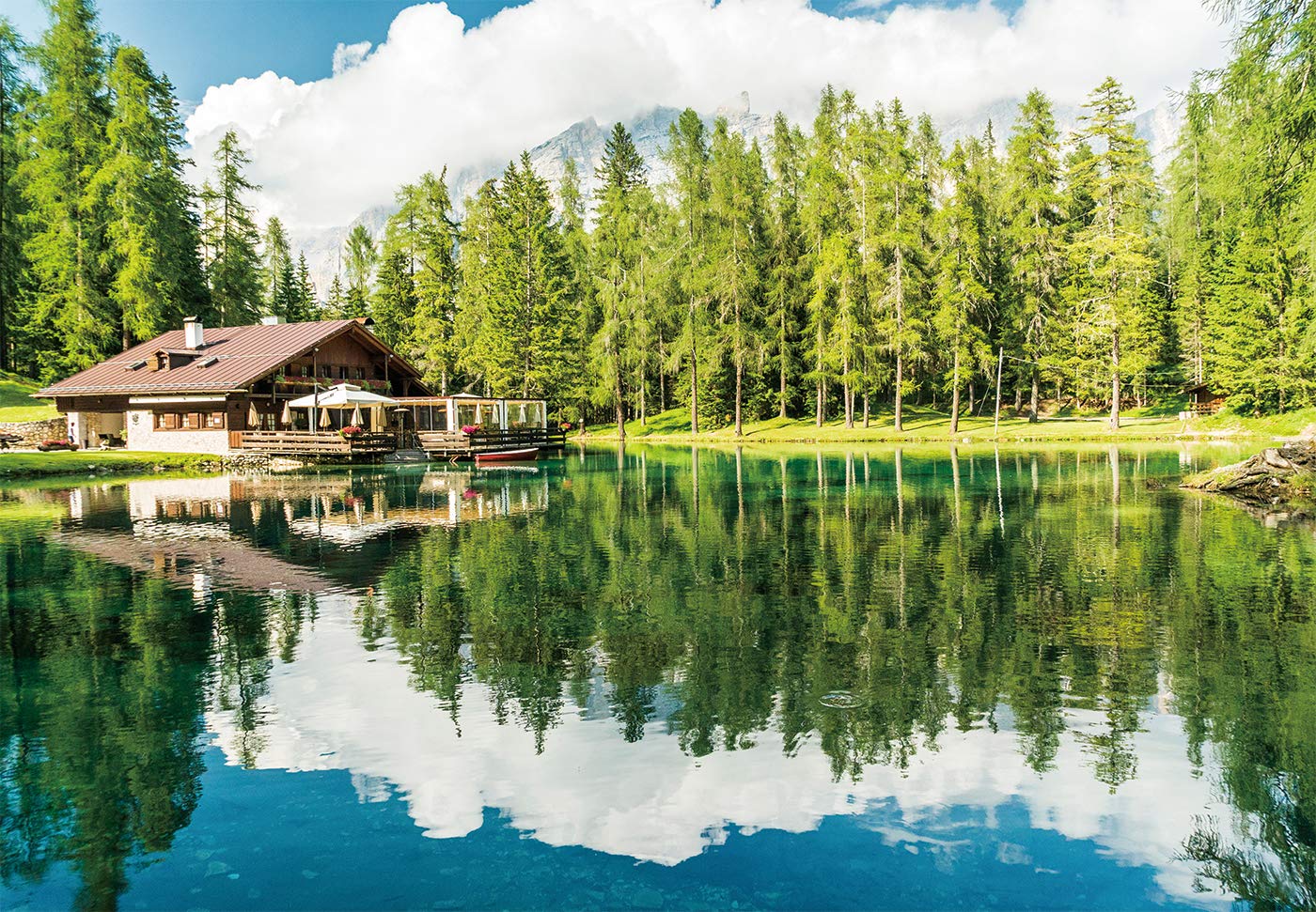 Chamberart 500 Piece Premium Jigsaw Puzzle Dolomite Lake Of Carezza A-5150