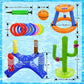 Gemle Pool Toys Games Set Of Pool Basketball Hoop Inflatable Cross Ring Toss Game And Inflatable Cactus Ring Toss Kids Pool Toys