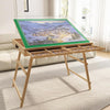 UPVERCY 3-in-1 Folding & Tilting & High 1000 Pieces Puzzle Table with Drawers, 24.8  H Tall Puzzle Board with Protective Cover f