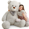 Maogolan Giant Teddy Bear Plush, Life Size Large Teddy Bear Stuffed Animal 5 Feet,Soft And Fluffy Big Teddy Bear Gift For Baby Shower,Christmas,Valentines Day,Gray, Grey