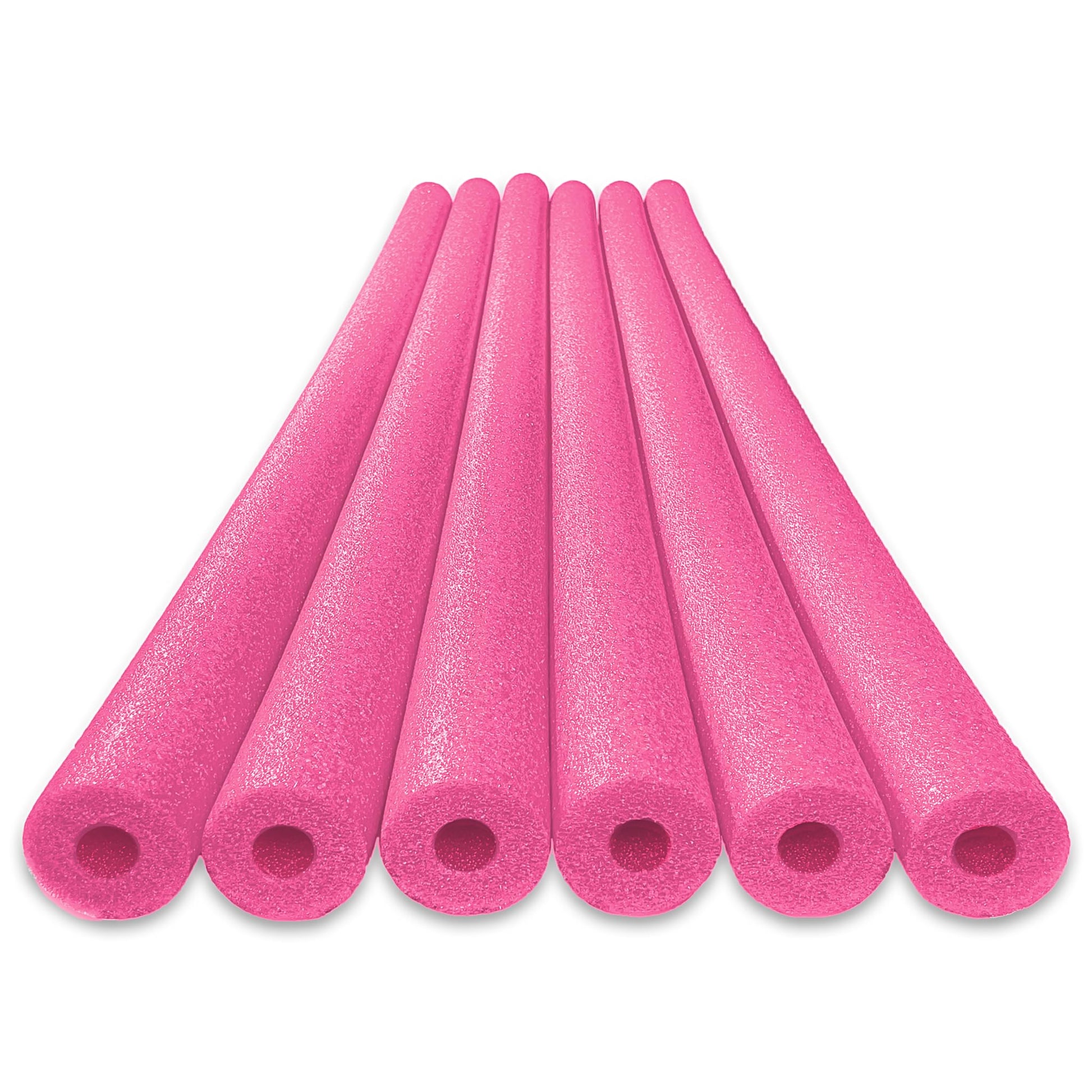 Oodles Of Noodles Deluxe Foam Pool Swim Noodles - 6 Pack Pink