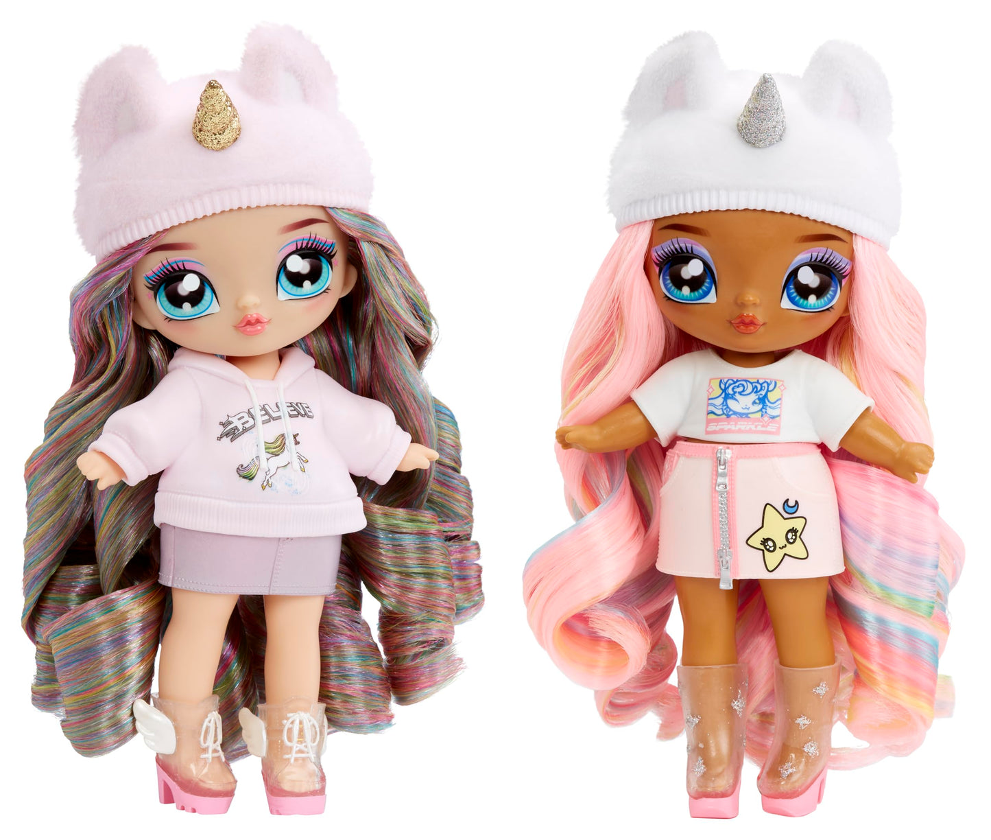 Na Na Na Surprise 3-In-1 Backpack Bedroom Unicorn Playset Whitney Sparkles Fashion Doll, Fuzzy White Unicorn Backpack, Closet Wi
