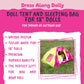 Dress Along Dolly Doll Camping Bed Tent w Sleeping Bag & Pillow - enhanced Handmade Furniture Accessories for 18 Dolls - Large Sized -23x 15x14