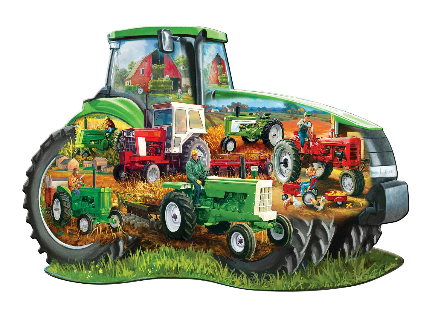 Tractor Shape 1000 Piece Jigsaw Puzzle