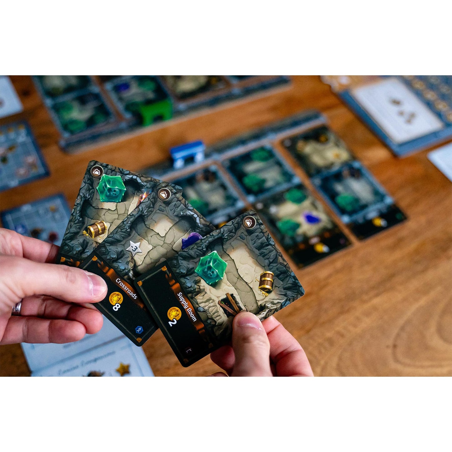 Thunderworks Games - Stonespine Architects | Strategy Board Game | Card-Drafting Dungeon Design | Competitive Tableau Builder |