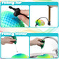 Hiboom Swimming Pool Football, 9.6 Inch Pvc Rainbow Colorful Waterproof Football For Boy Girl, Swimming Pool Diving Toys For Und
