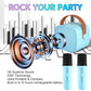 Yll Mini Karaoke Machine For Kids, Portable Bluetooth Speaker With 2 Wireless Microphones,18 Pre-Loaded Songs, Birthday For 3 4 5 6 7 8 + Year Old Boys Toys (Blue)