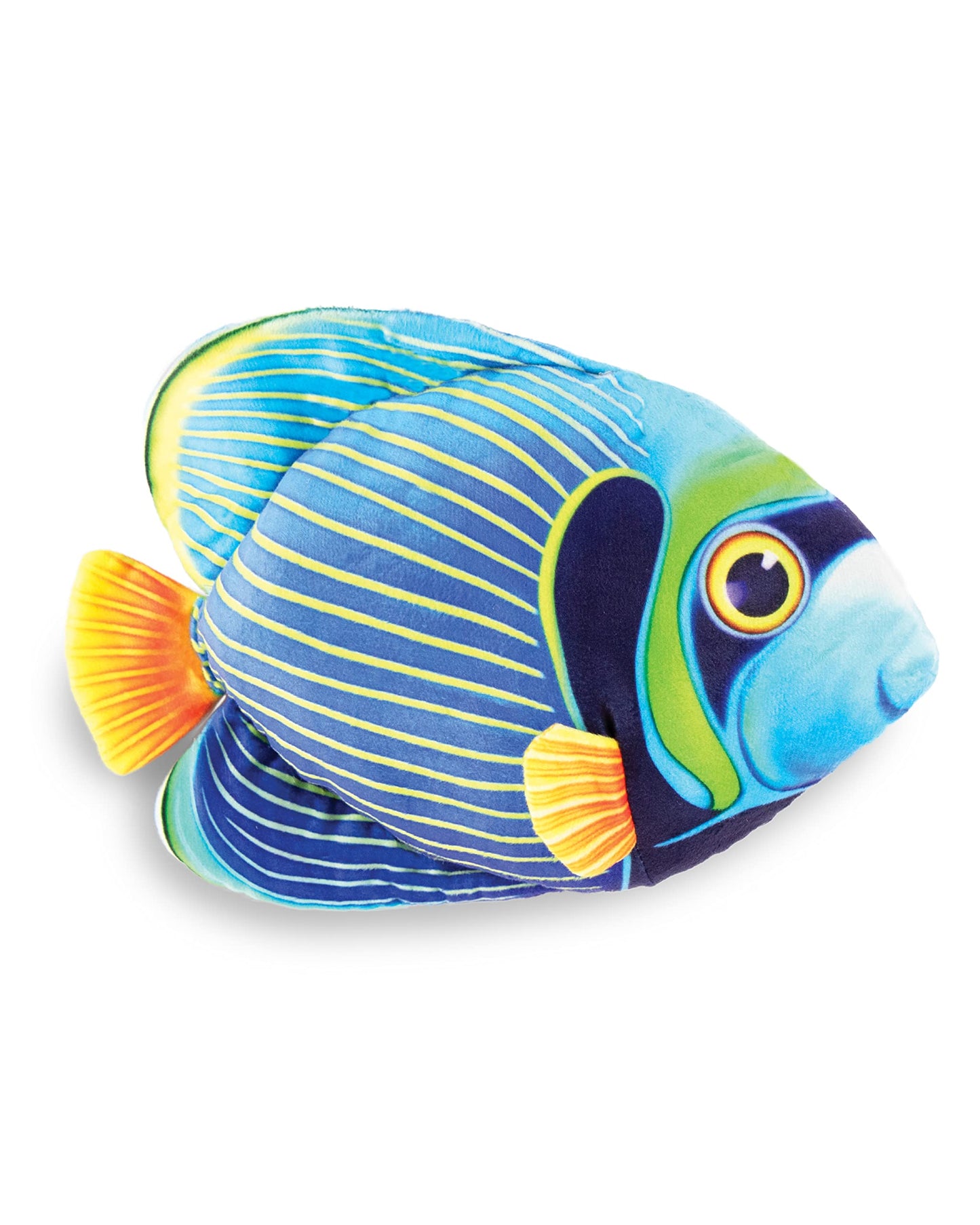 Real Planet Sea Life Plush - Soft Stuffed Animal Gift For Kids All Ages, Sea Ocean Fishing Plushie, Fun Christmas Birthday Gifts (Emperor Angel Fish, 8.5') (10.5' Long)