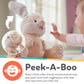 Nuby Peek a Boo Friends Animated Plush Toy with Music and Interactive Play, Baby Elephant