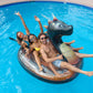 Poolcandy Gigantic Inflatable Pool Raft for 2-3 People - Black Glitter Sea Dragon, 3X-Large, Durable PVC Material, Model PC1810BRD