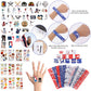 295 Pieces Baseball Party Favors Supplies Set Bulk Mini Baseballs Slap Bracelet Tattoo Sticker Keychain Adjustable Bracelet Good