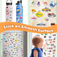 Walenced Reusable Sticker Book For Toddlers 2-4 Years, 3 Sets Stickers For Kids, Toddler Sticker Book Ages 1-3, 97 Pcs Toddler C