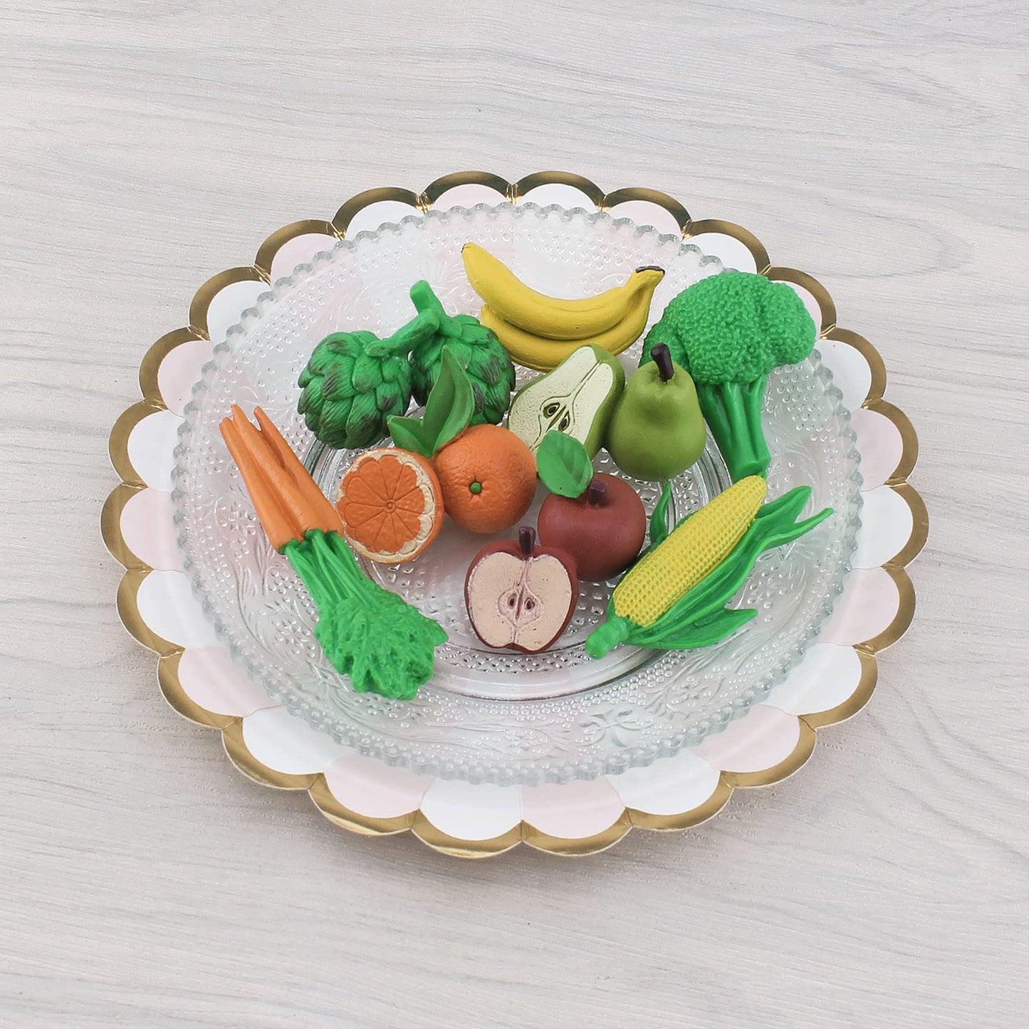 Veggies And Fruits Toys For Centerpieces And Decor At Farmers Market Themed Set - Vegetables Learning Realistic Food Bananas App