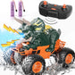Bennol Remote Control Dinosaur Car Toys for Kids Boys 3-5 4-7, 2.4GHz RC Dino Car Toys with Light, Sound & Spray, Indoor Outdoor