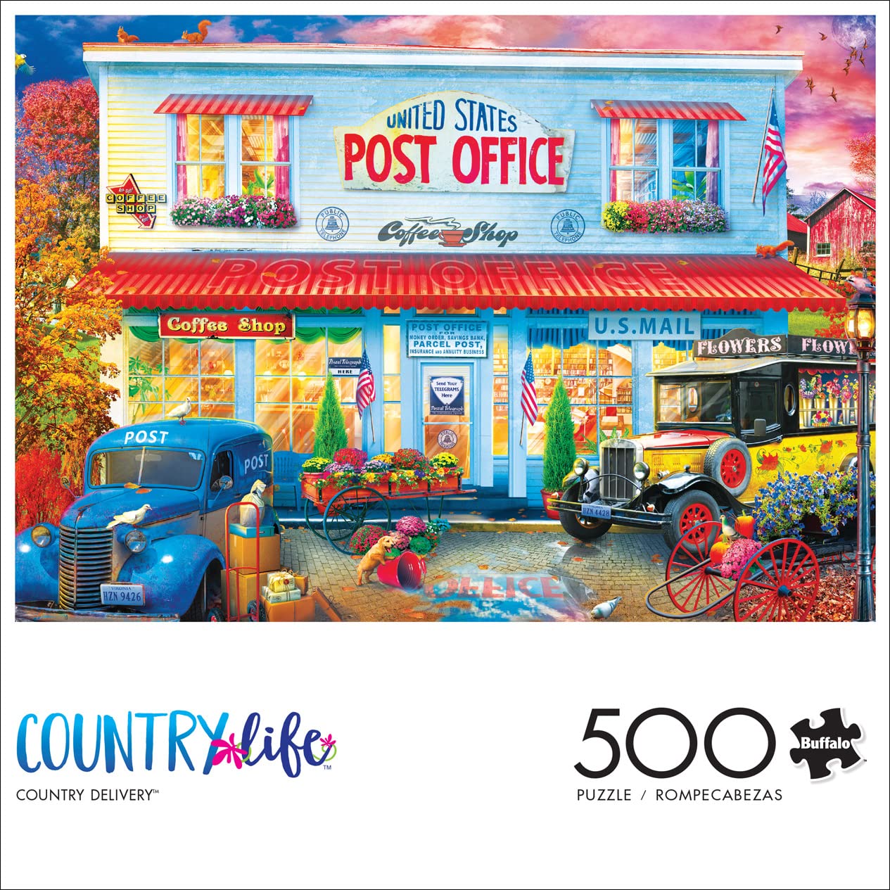Buffalo Games Country Life 500 Piece Jigsaw Puzzle - Large Multicolor Paper Model 33251