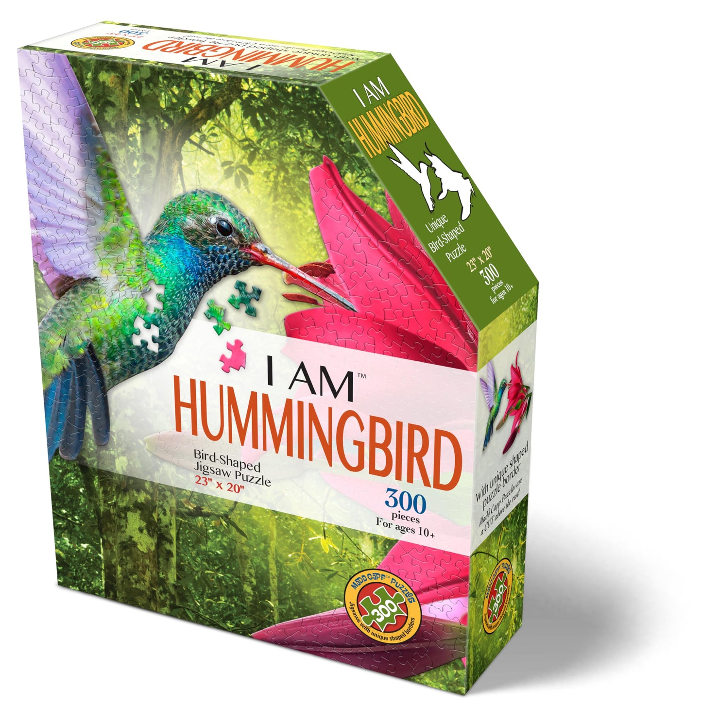 Madd Capp 300-Piece Hummingbird Jigsaw Puzzle - Multi-Colored Cardboard - Model 6009